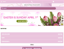 Tablet Screenshot of bellsandbowsflorist.com